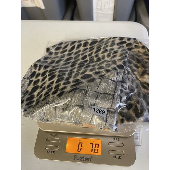 New Direction Tunic 1X Flowy Black Silver Gray Mixed Animal Print Boho Vintage - Picture 15 of 15